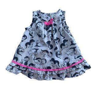 Little Golden Book Moments Kitten Print Dress 0-3 Months